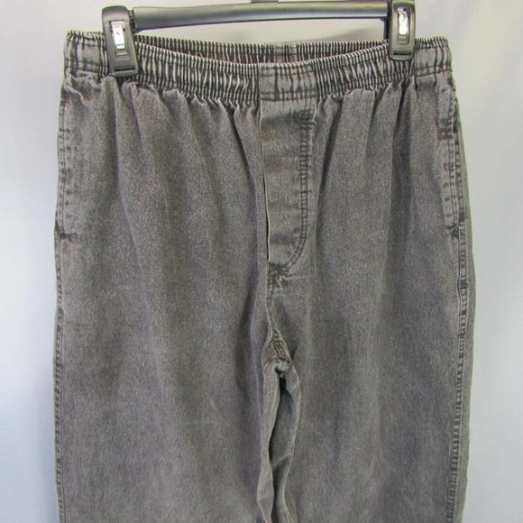 Vtg Spot Sport European Beach High Waist Jeans Women's Size L Black Denim Pants - Picture 3 of 10